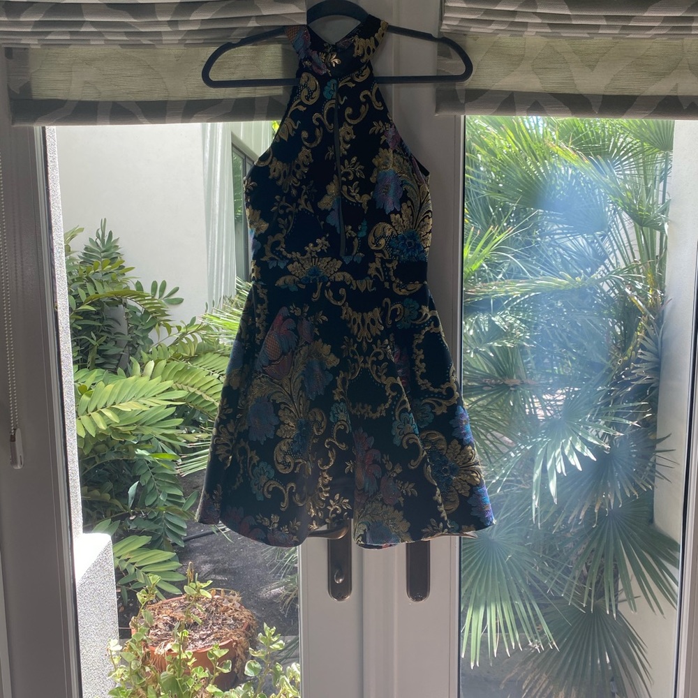 Va Va Voom Black Brocade dress